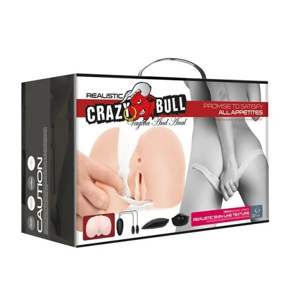 Realistische Vagina und Anus mit Vibrationsposition 8 von Crazy Bull kaufen | Fesselliebe