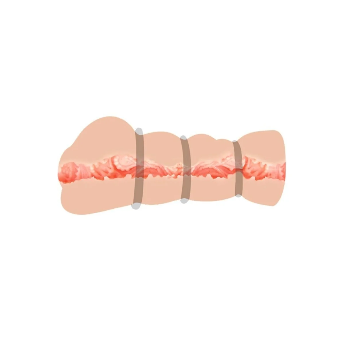 Vagina Masturbator mit Ringen von Crazy Bull kaufen | Fesselliebe