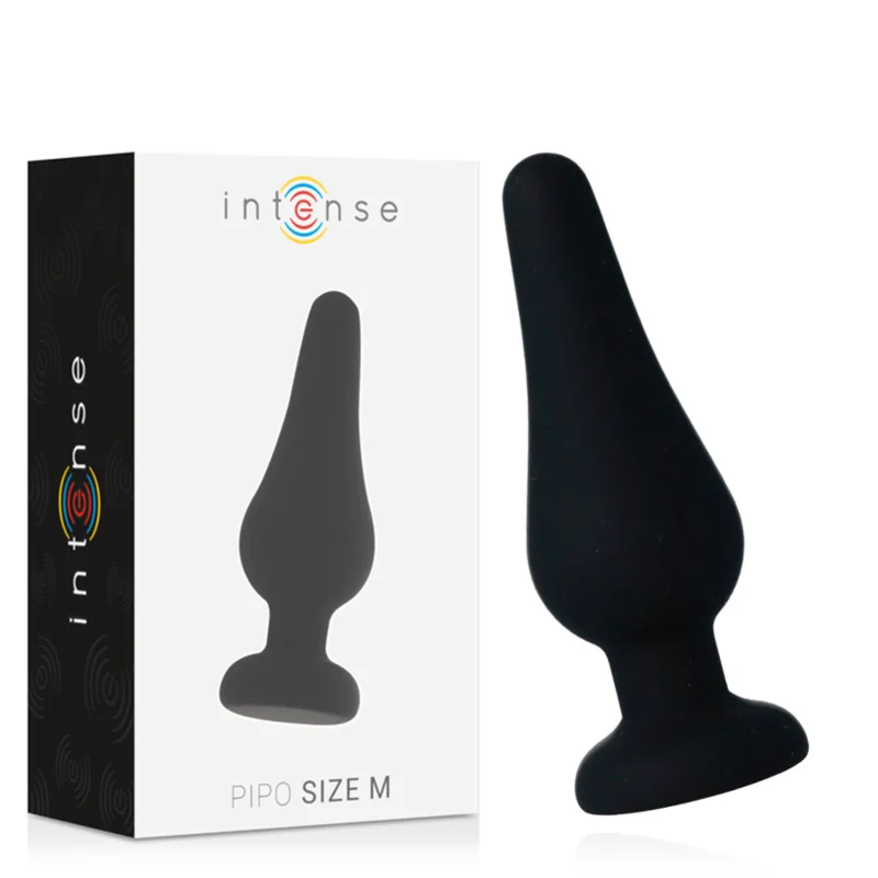 Analplug Pipo M Schwarzes Silikon 11 cm von Intense Anal Toys kaufen | Fesselliebe