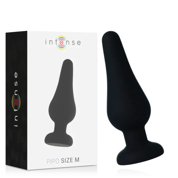 Analplug Pipo M Schwarzes Silikon 11 cm von Intense Anal Toys kaufen | Fesselliebe
