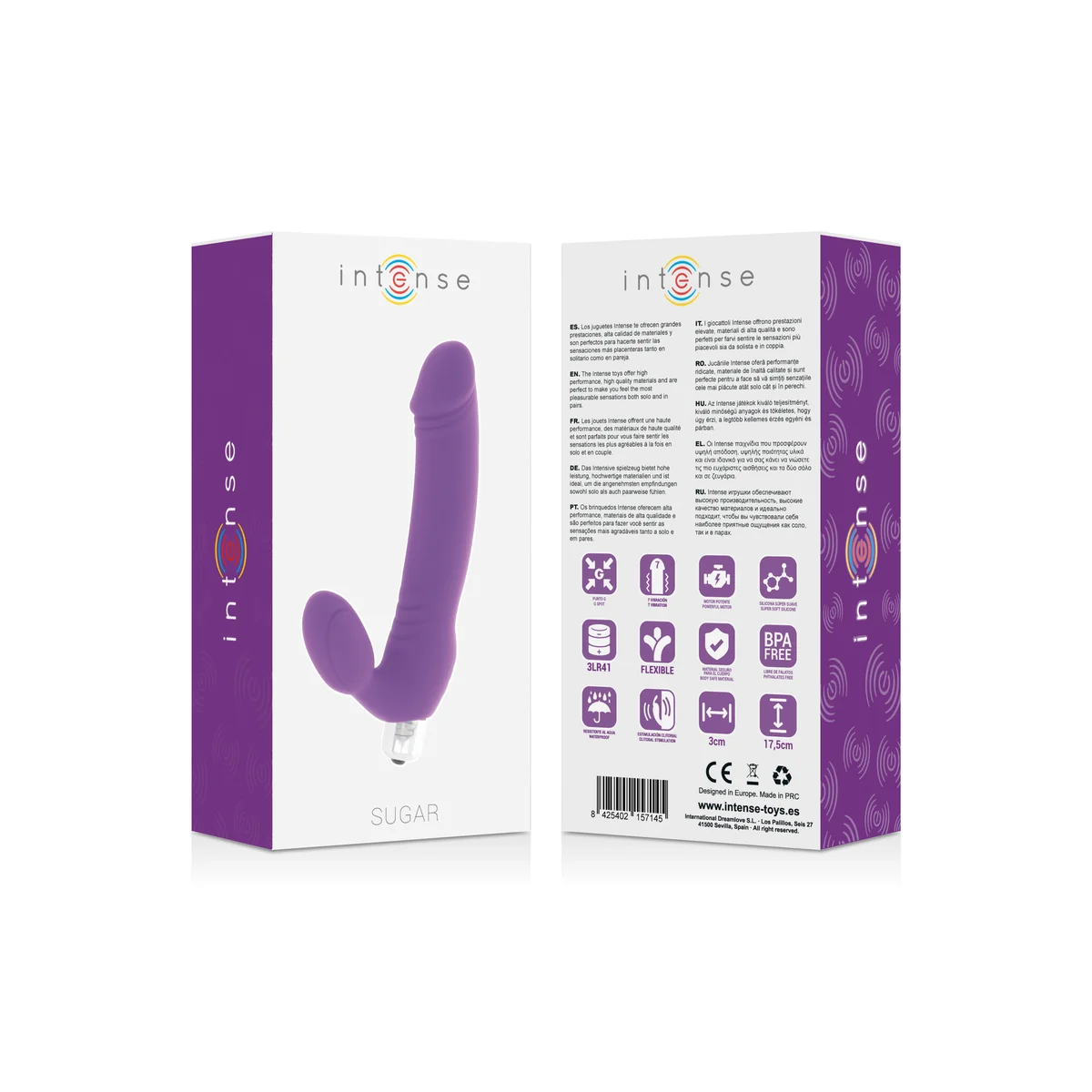 Zucker, Sieben Geschwindigkeiten, Silikon,Flieder von Intense Fun kaufen | Fesselliebe