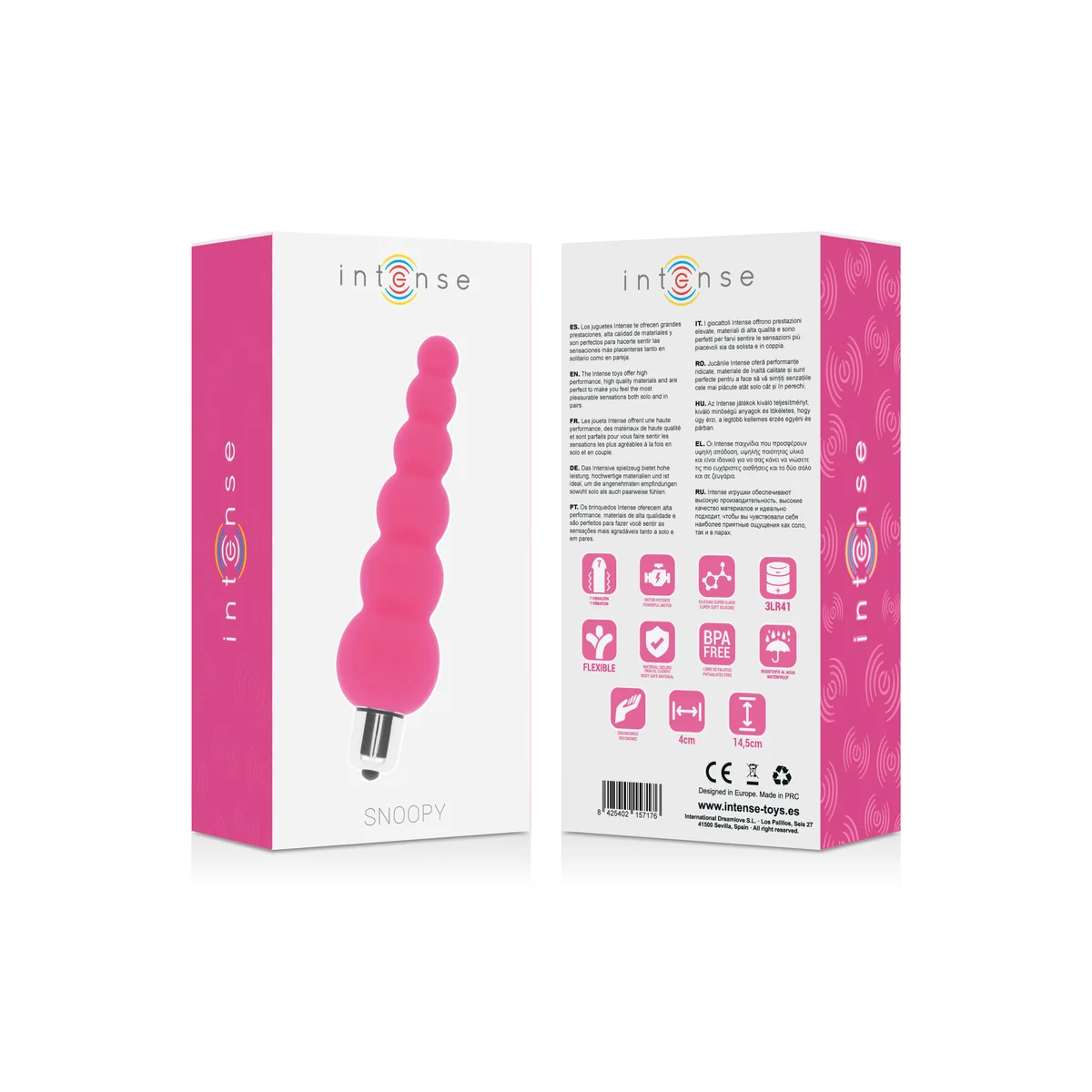 Snoopy 7 Geschwindigkeiten Silikon Rosa von Intense Anal Toys kaufen | Fesselliebe