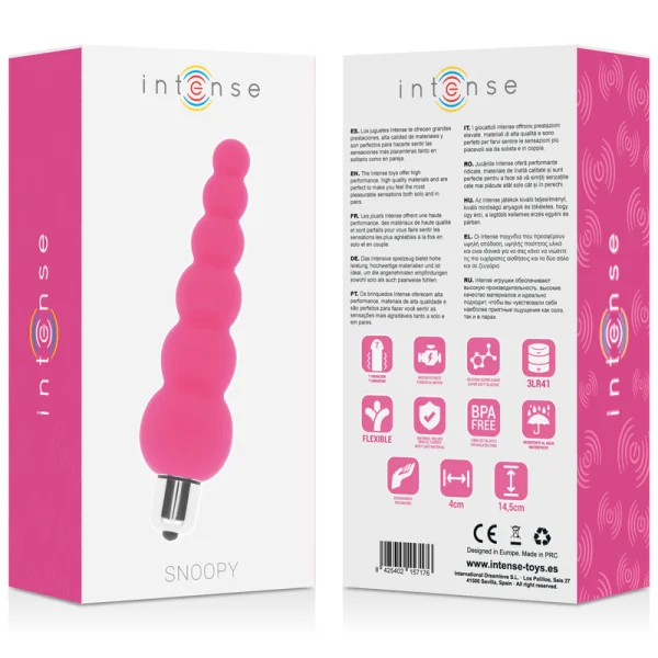Snoopy 7 Geschwindigkeiten Silikon Rosa von Intense Anal Toys kaufen | Fesselliebe