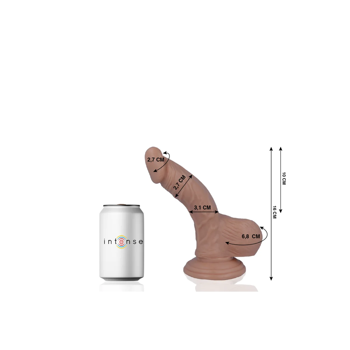 Mr 2 Realistic Penis 16 cm -O- 2.7 cm von Mr. Intense kaufen | Fesselliebe