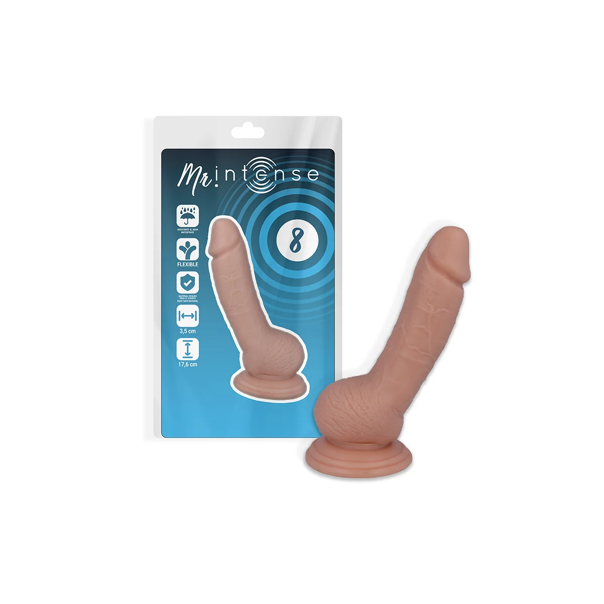 Mr 8 Realistic Penis 17.6 cm -O- 3.5 cm von Mr. Intense kaufen | Fesselliebe