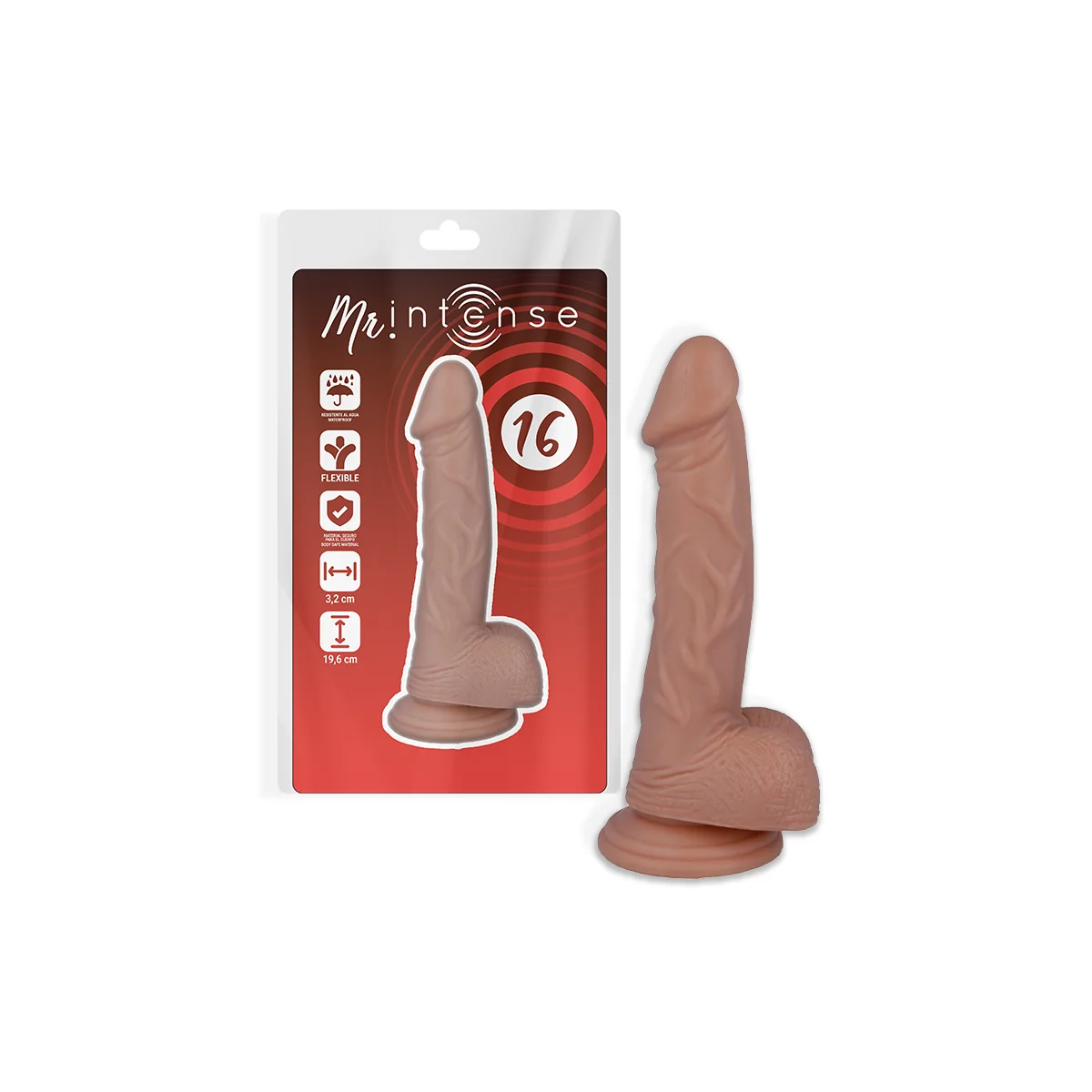 Mr 16 Realistic Penis 19.6 cm -O- 3.2 cm von Mr. Intense kaufen | Fesselliebe