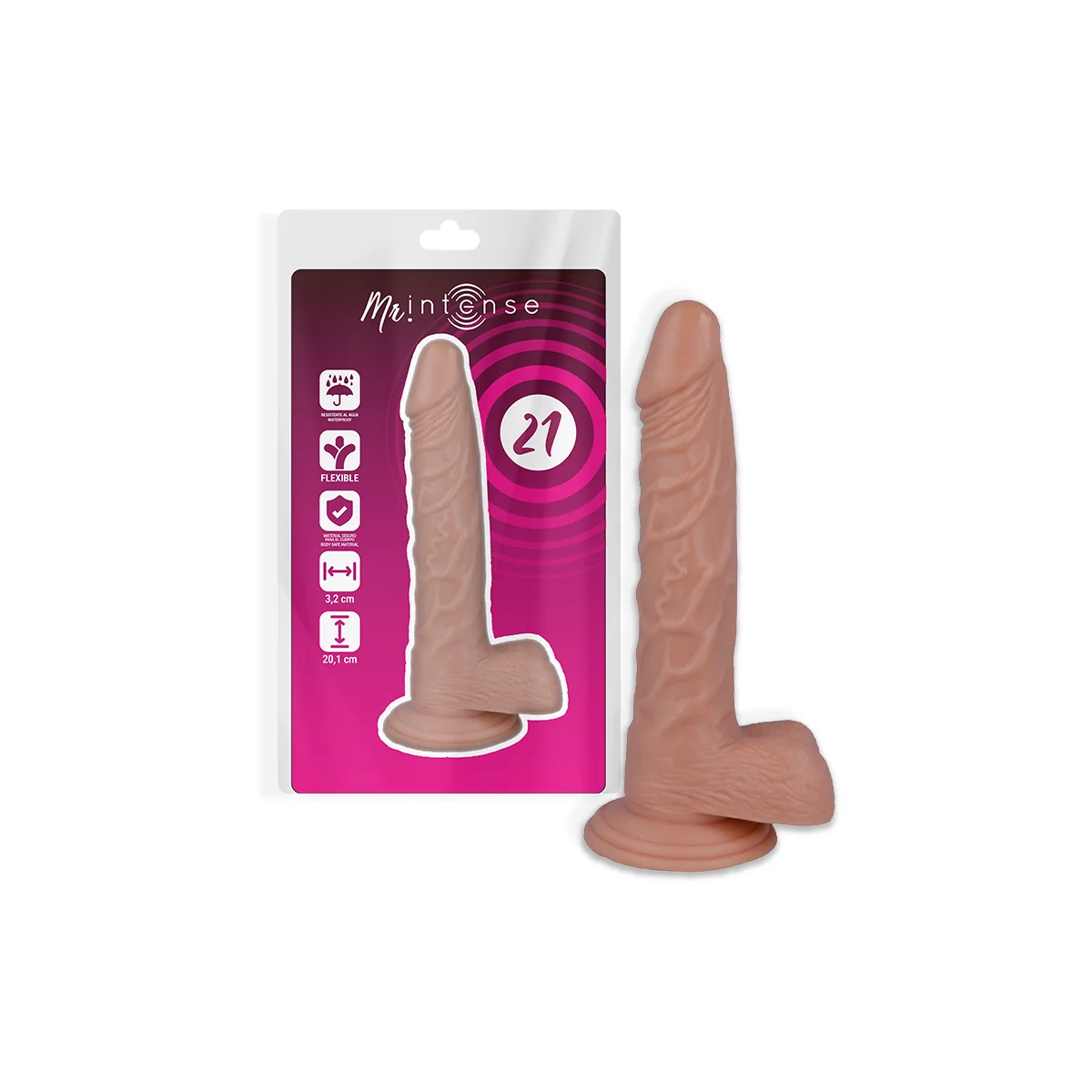 Mr 21 Realistic Penis 20.1 cm -O- 3.2 cm von Mr. Intense kaufen | Fesselliebe