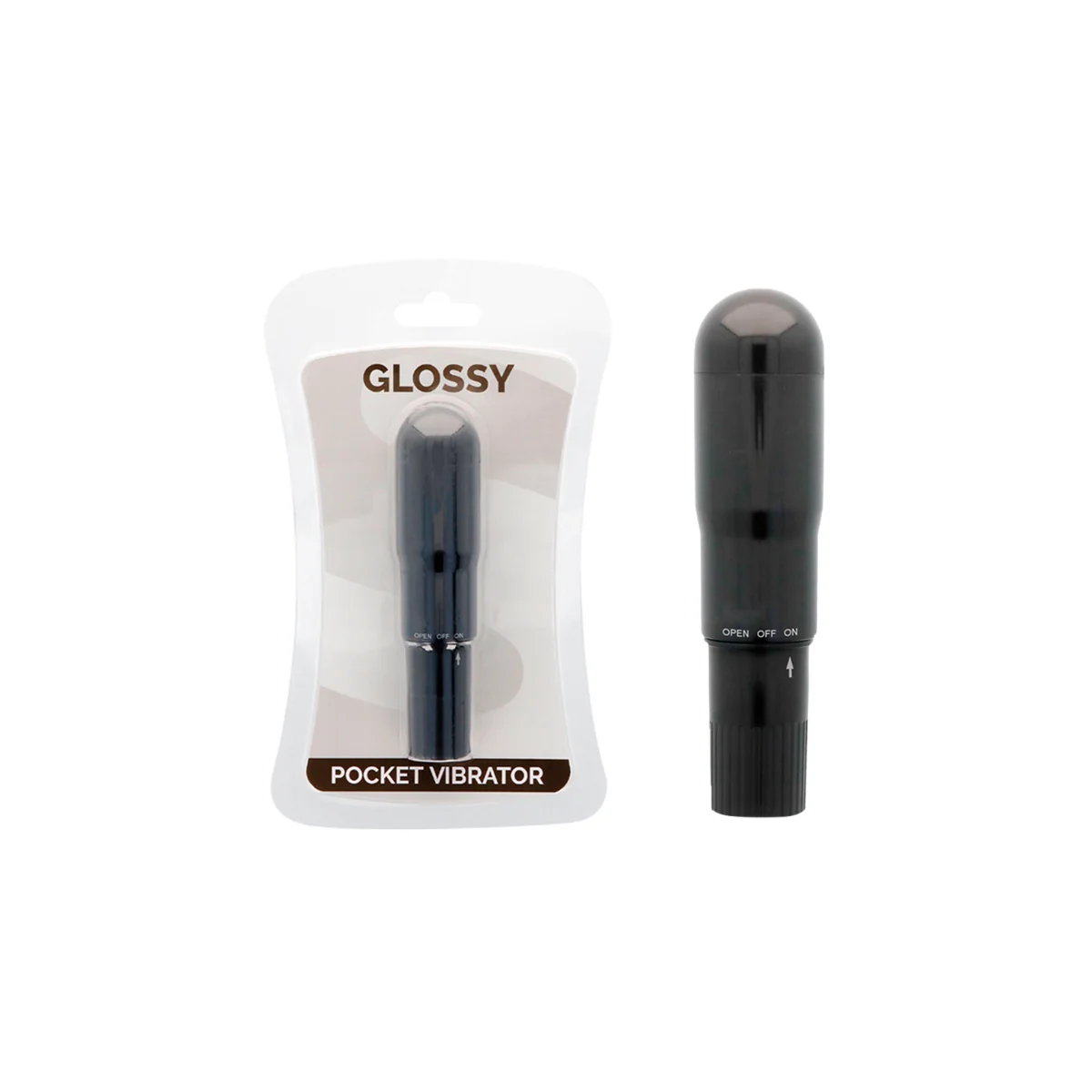 Taschenvibrator Schwarz von Glossy kaufen | Fesselliebe