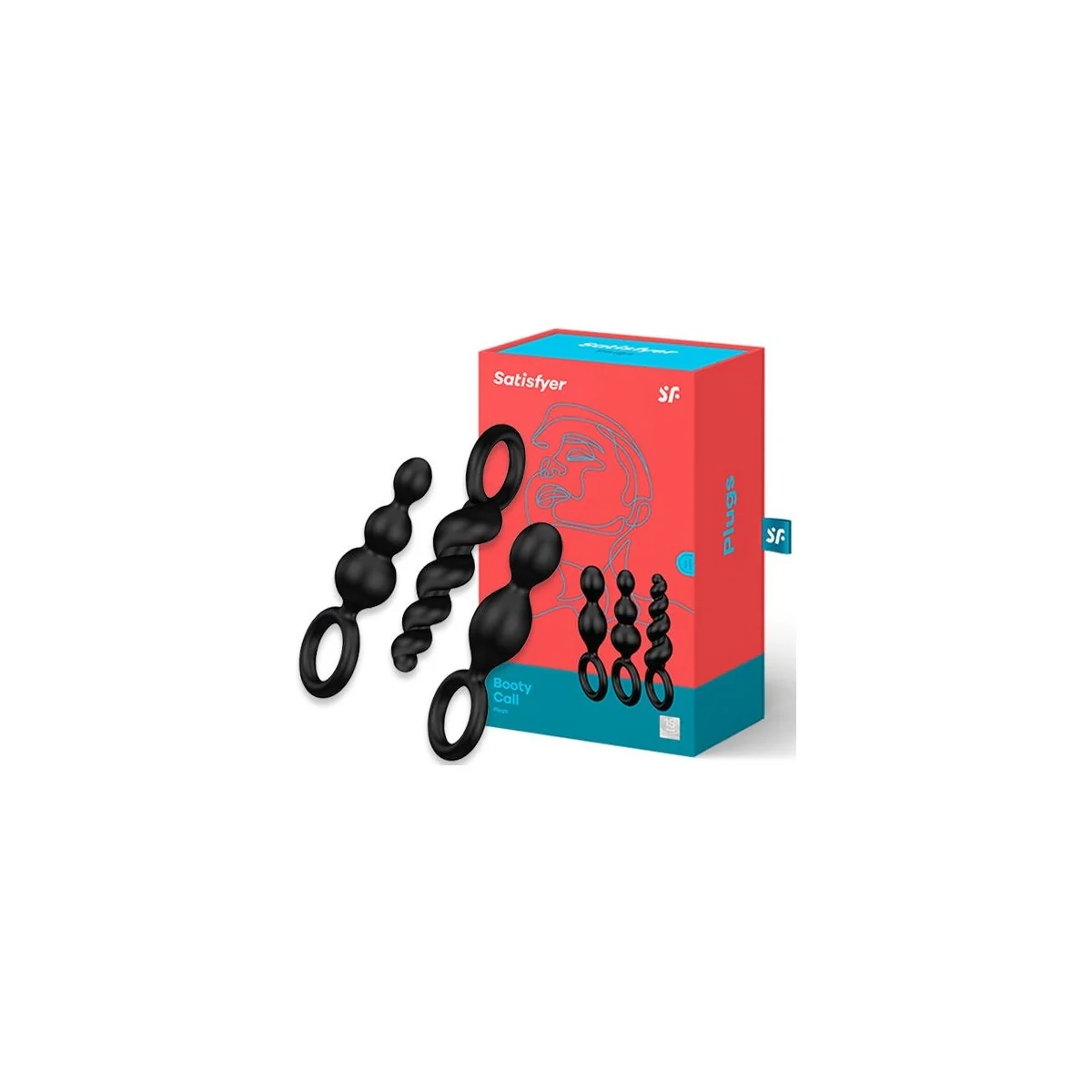 Analplugs Set 3 St Schwarz von Satisfyer Plugs kaufen | Fesselliebe