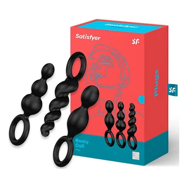 Analplugs Set 3 St Schwarz von Satisfyer Plugs kaufen | Fesselliebe