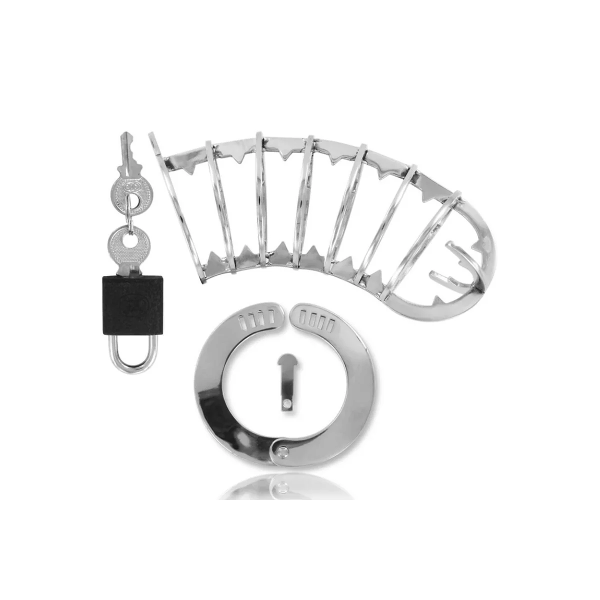 Peniskfig mit Sicherheitsschloss 14 cm von Metal Hard kaufen | Fesselliebe