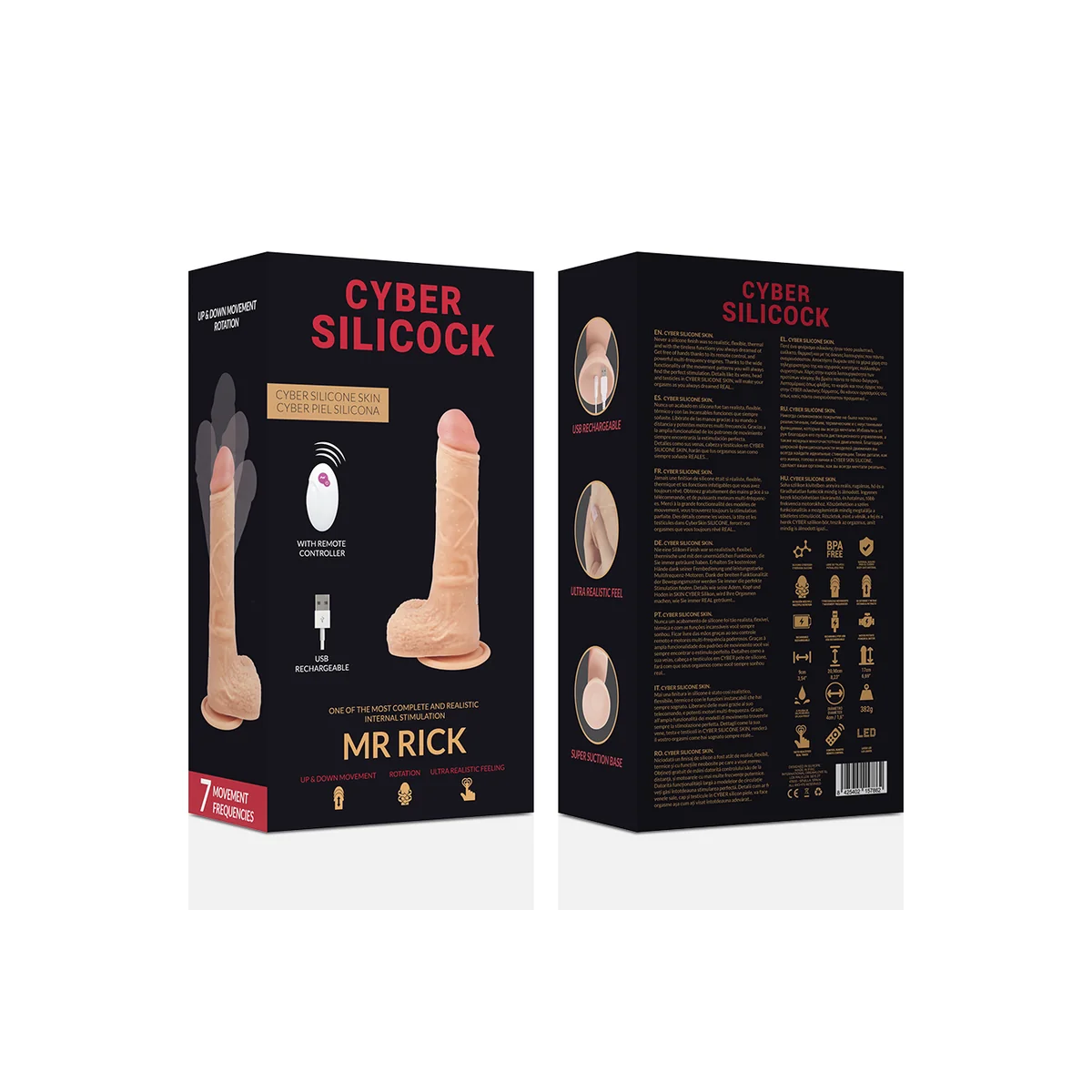 mit Fernbedienung Realistisch Mr Rick 20.9 cm -O- 4 cm von Cyber Silicock kaufen | Fesselliebe