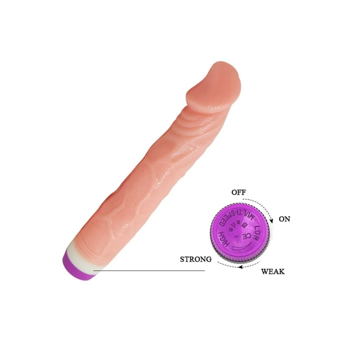 Natürlicher realistischer Vibrator 22 cm von Baile Vibrators kaufen | Fesselliebe