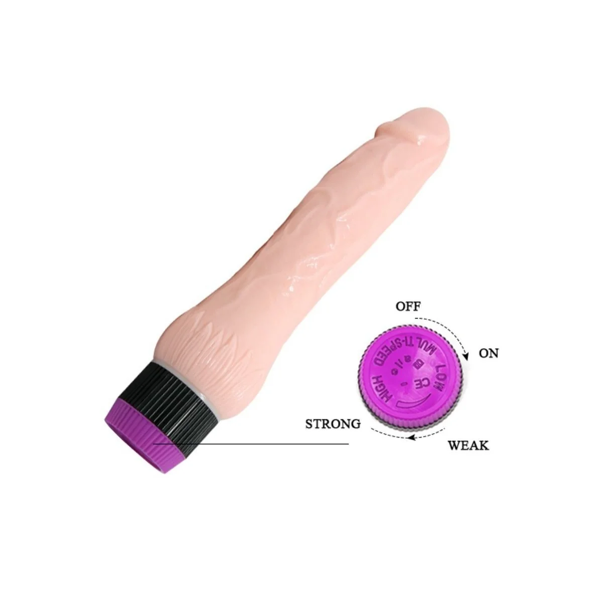 Adour Club realistischer Vibrator Breite Basis 22 cm von Baile kaufen | Fesselliebe