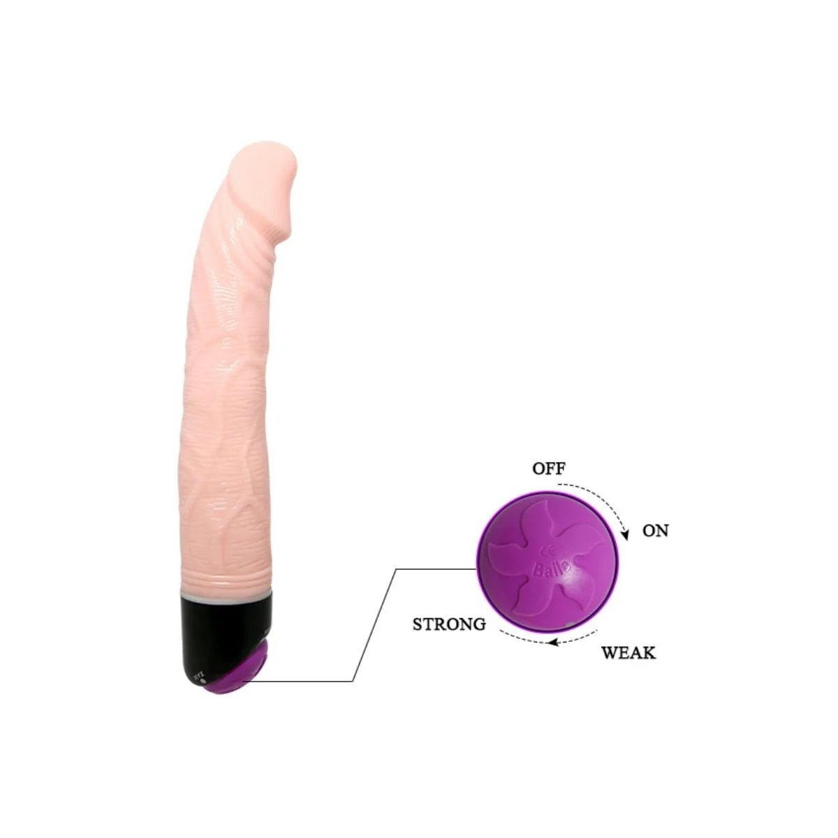 Adour Club realistischer Vibrator 23 cm Natürlich von Baile kaufen | Fesselliebe