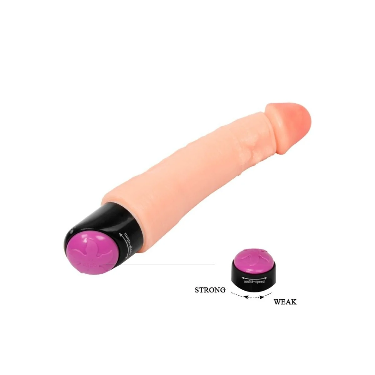 Flexibler realistischer Vibrator 25 cm von Baile Vibrators kaufen | Fesselliebe