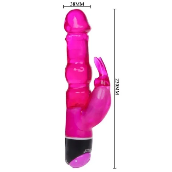 Waves Of Pleasure Fantasy Vibrator mit Flieder Kaninchen 23 cm von Baile Vibrators kaufen | Fesselliebe