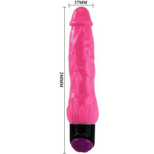 Bunter Sex realistischer Vibrator Rosa 24 cm von Baile kaufen | Fesselliebe