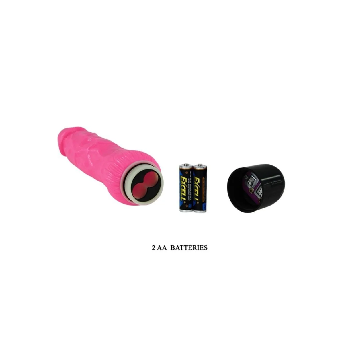 Bunter Sex realistischer Vibrator Rosa 24 cm von Baile kaufen | Fesselliebe