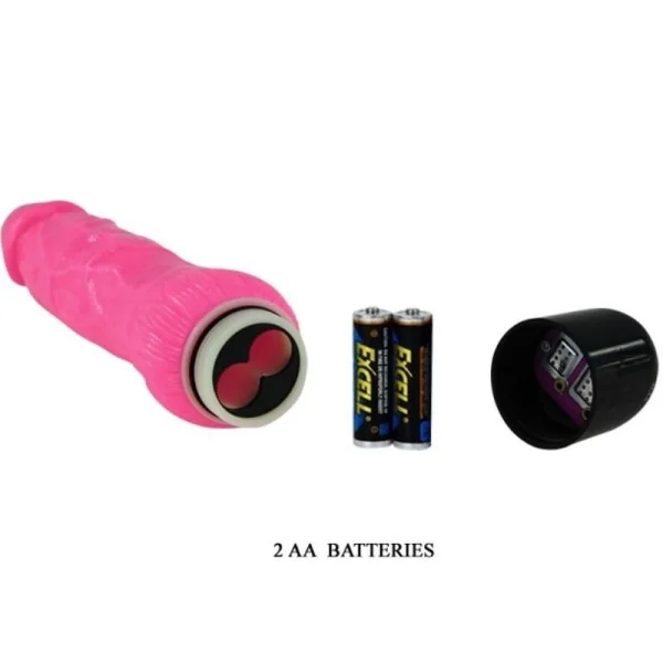 Bunter Sex realistischer Vibrator Rosa 24 cm von Baile kaufen | Fesselliebe