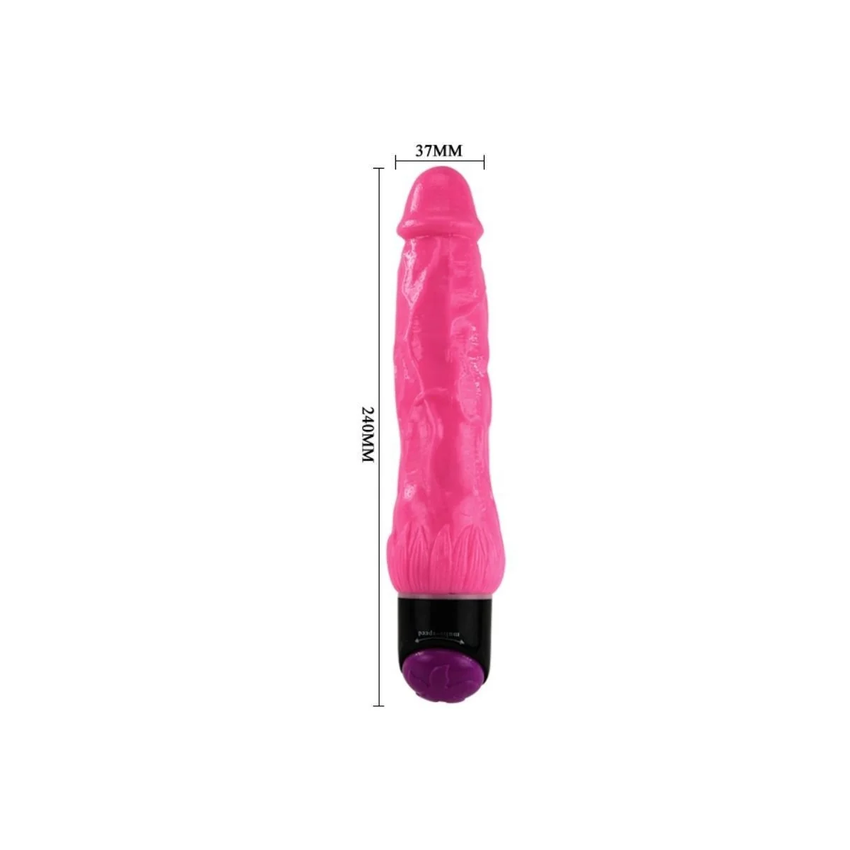 Bunter Sex Lila realistischer Vibrator 24 cm von Baile kaufen | Fesselliebe
