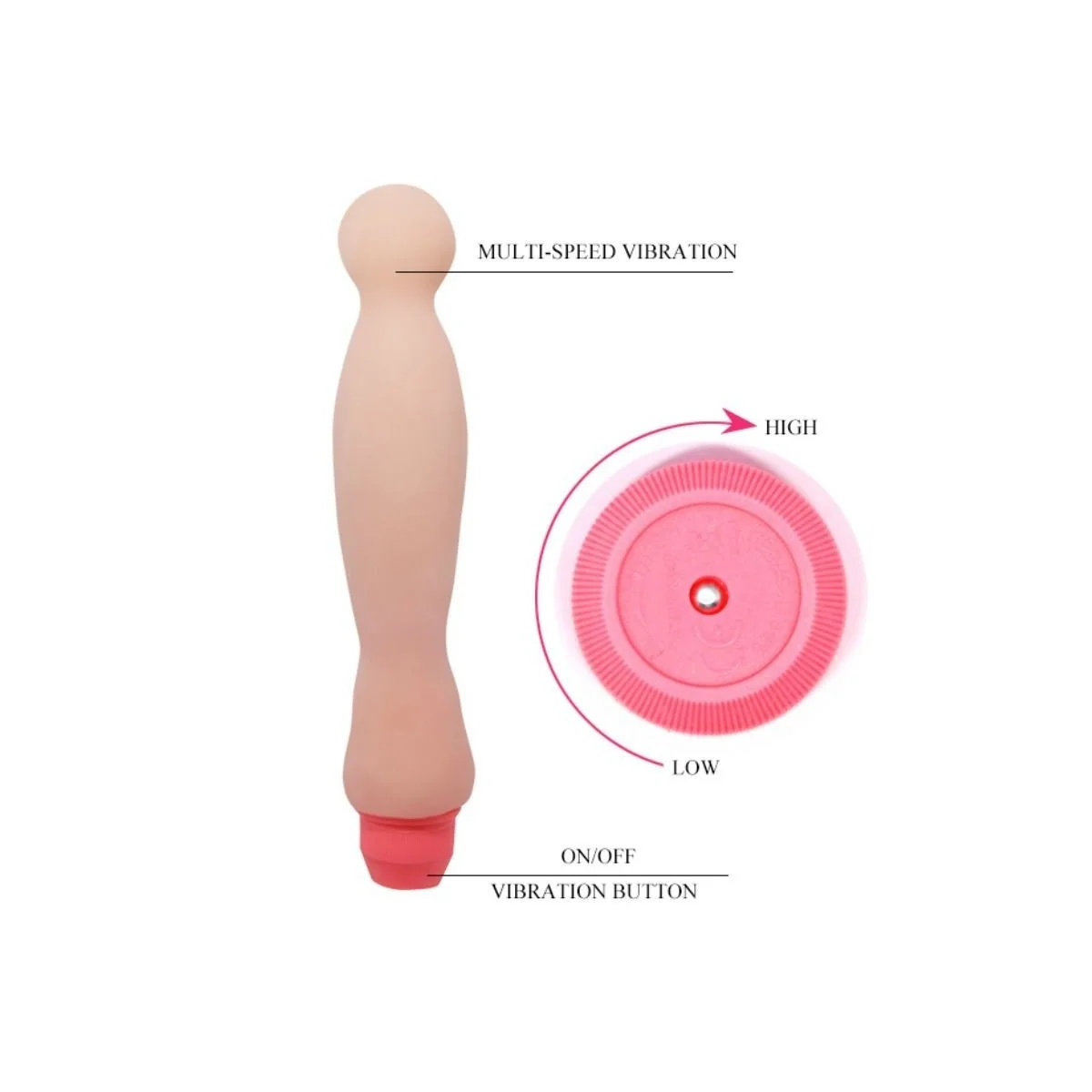 Flexi Vibe Sensual Rückenvibrator 22 cm von Baile Vibrators kaufen | Fesselliebe