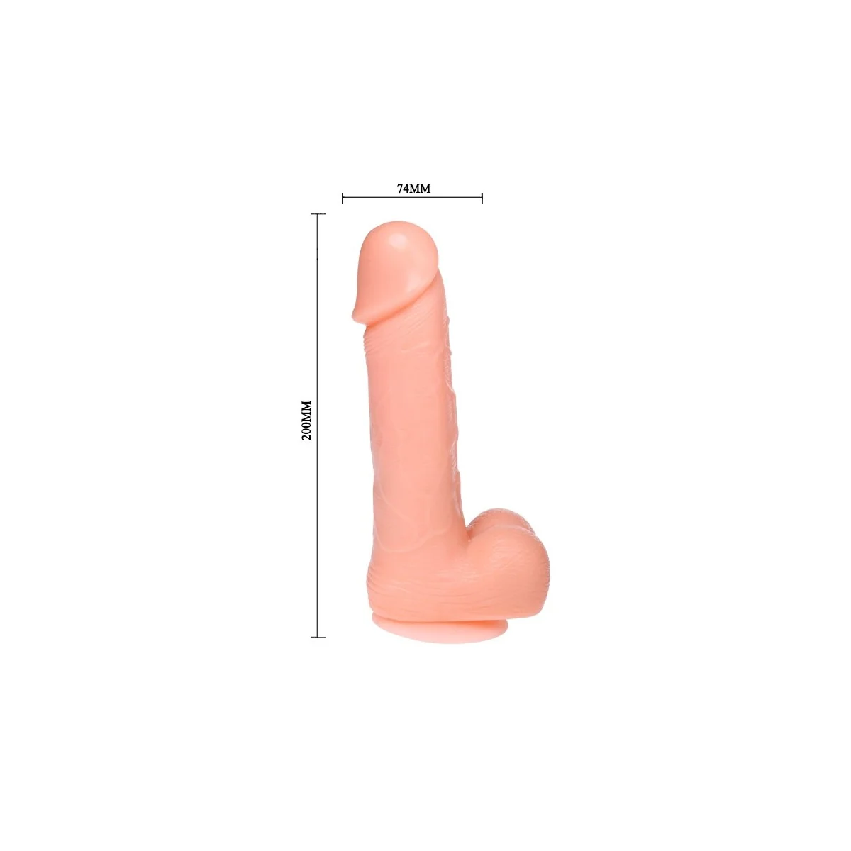Realistischer Dildo Dong Vibration und Rotation 20 cm von Baile kaufen | Fesselliebe