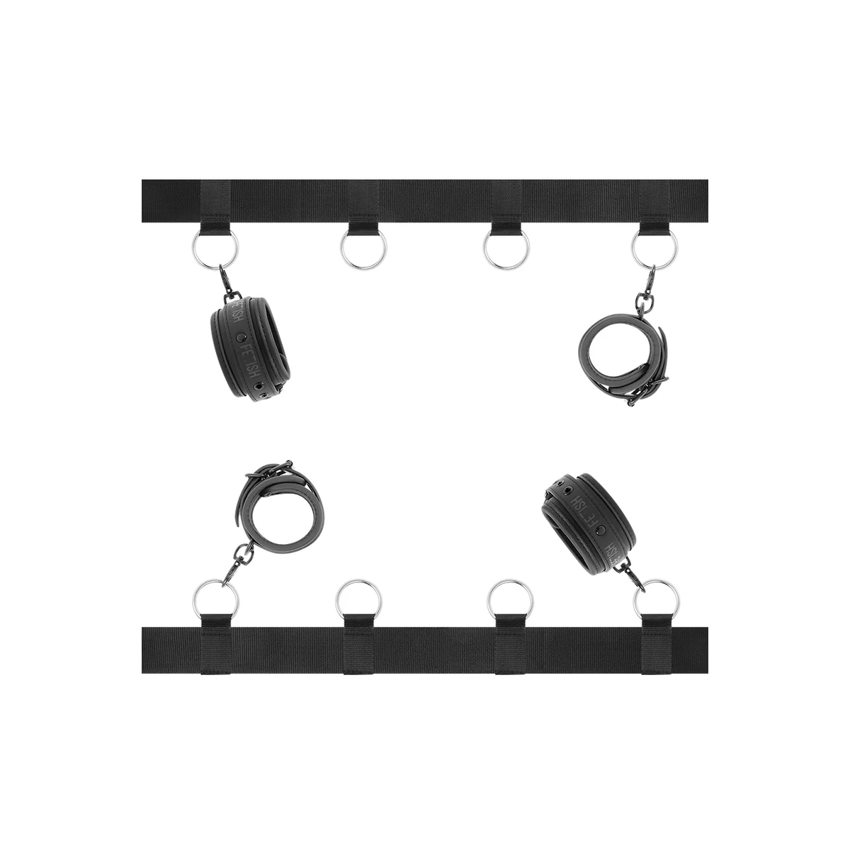 Luxus-Bettband-Set mit Noprene-Futter von Fetish Submissive Bondage kaufen | Fesselliebe