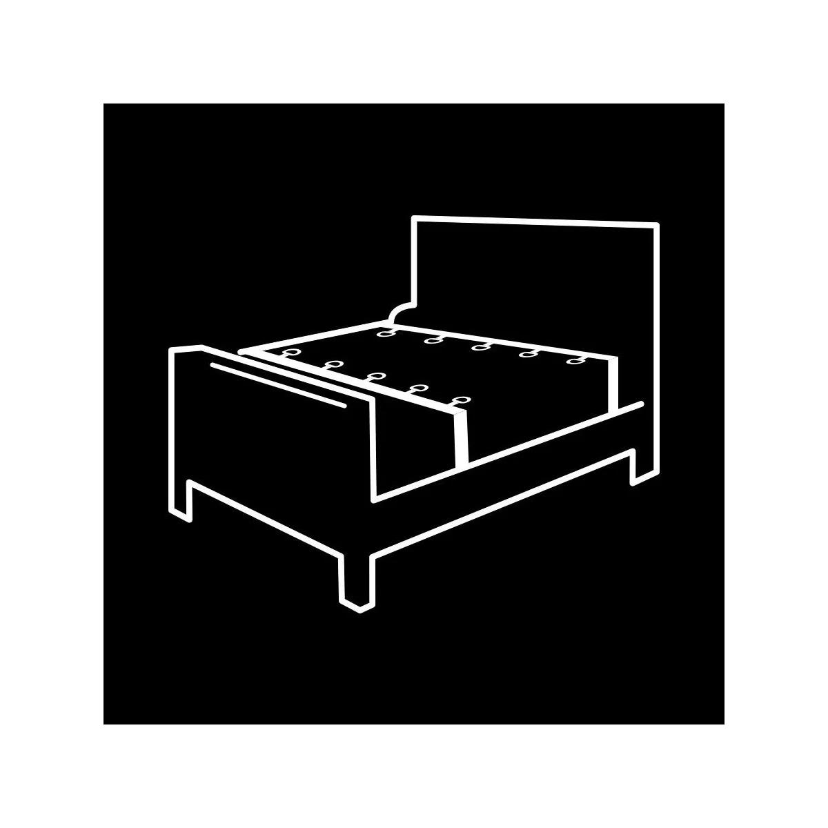 Luxus-Bettband-Set mit Noprene-Futter von Fetish Submissive Bondage kaufen | Fesselliebe