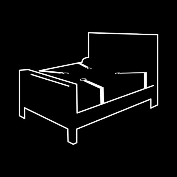 Set aus Handschellen und Krawatten mit Noprene-Futter von Fetish Submissive Bondage kaufen | Fesselliebe