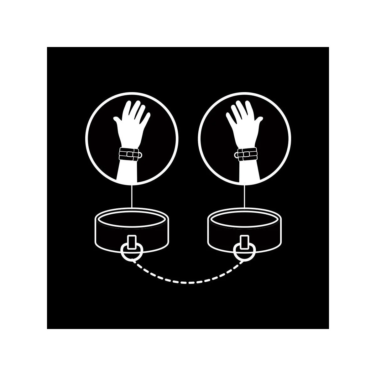 Handschellen aus Veganem Leder mit Noprene-Futter von Fetish Submissive Bondage kaufen | Fesselliebe