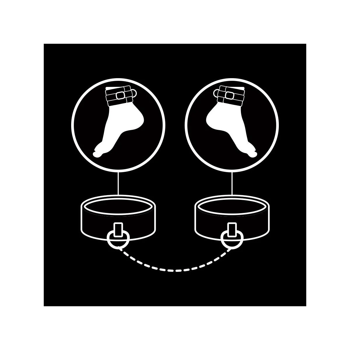 Knöchelstze aus Veganem Leder mit Noprene-Futter von Fetish Submissive Bondage kaufen | Fesselliebe