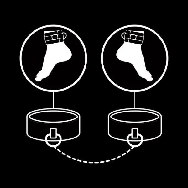 Knöchelstze aus Veganem Leder mit Noprene-Futter von Fetish Submissive Bondage kaufen | Fesselliebe