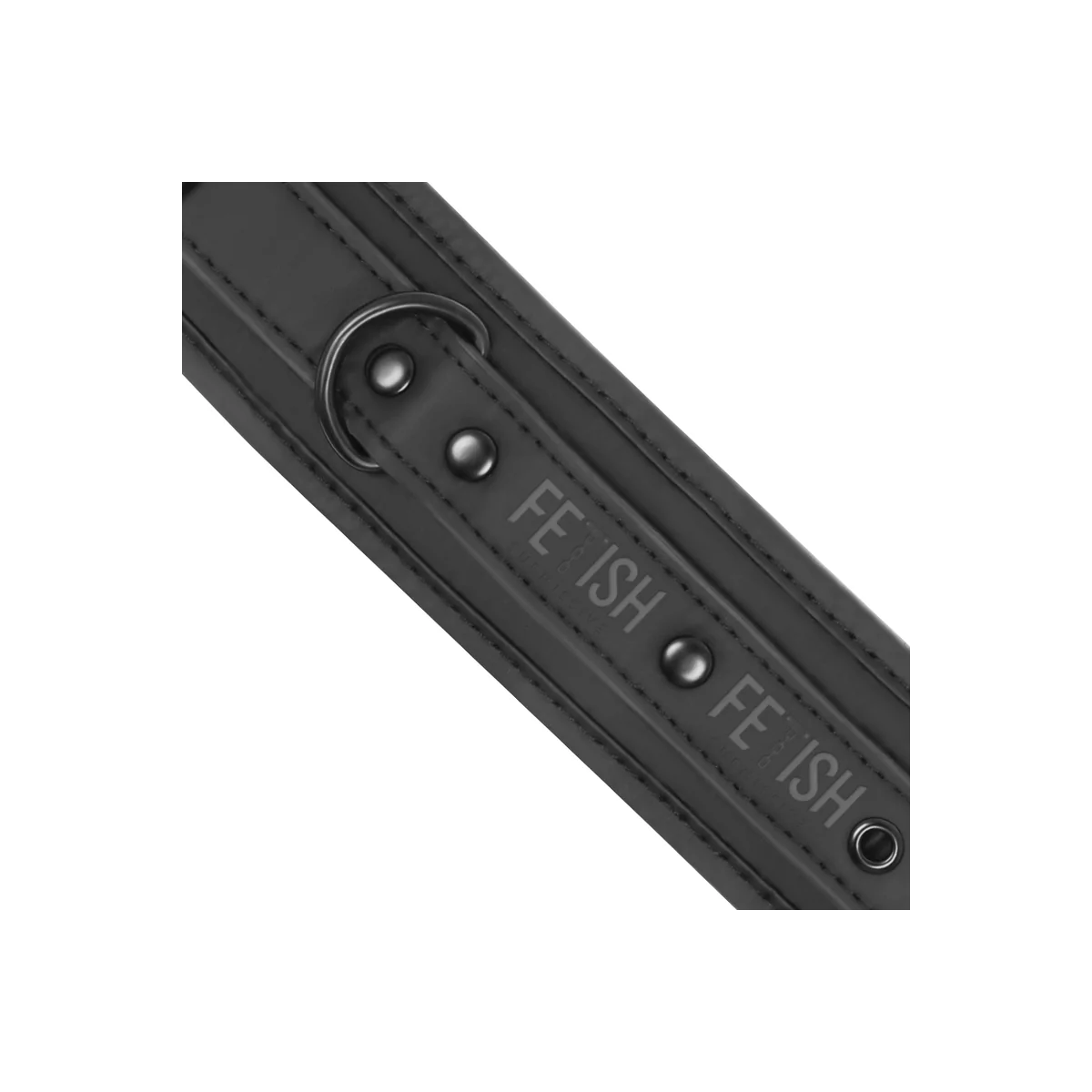 Halskette und Handschellen aus Veganem Leder mit Noprene-Futter von Fetish Submissive Bondage kaufen | Fesselliebe