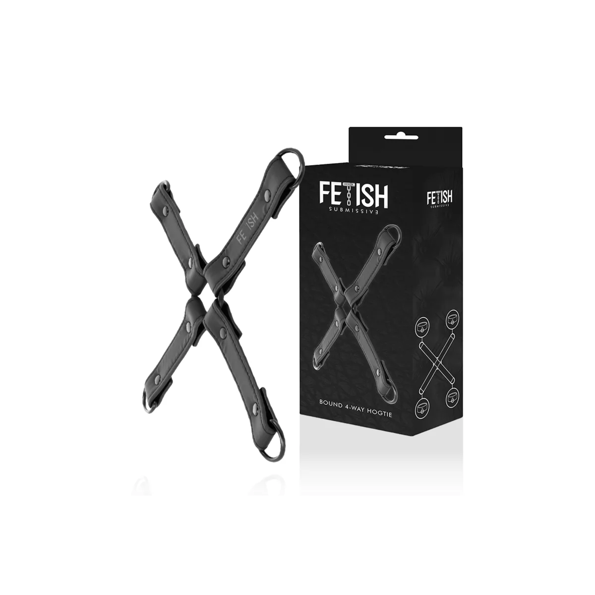 Handschellenverbindung aus Veganem Leder von Fetish Submissive Bondage kaufen | Fesselliebe