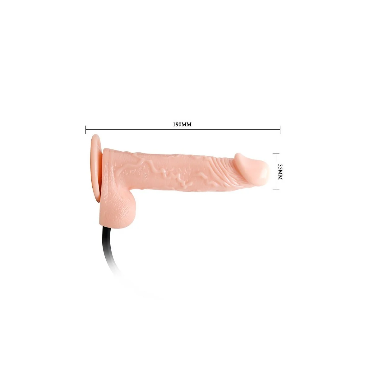 Realistischer Vibrierender und Aufblasbarer Dildo von Baile kaufen | Fesselliebe