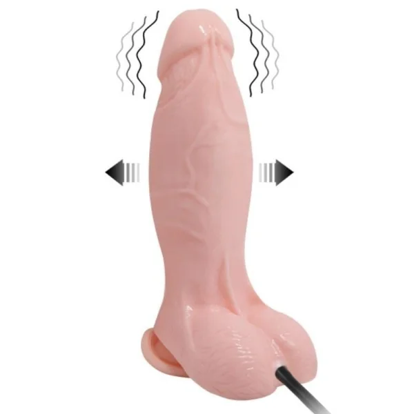 Realistischer Vibrierender und Aufblasbarer Dildo 18.8 cm von Baile kaufen | Fesselliebe