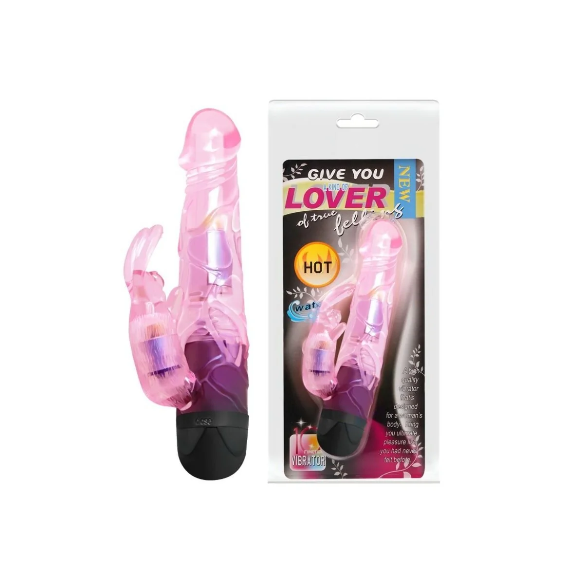 Geben Sie Ihnen Liebhaber-Vibrator mit Rosa Kaninchen von Baile Vibrators kaufen | Fesselliebe