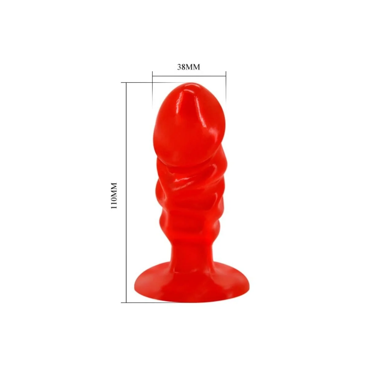 Unisex Analplug mit Rotem Saugnapf von Baile Anal kaufen | Fesselliebe
