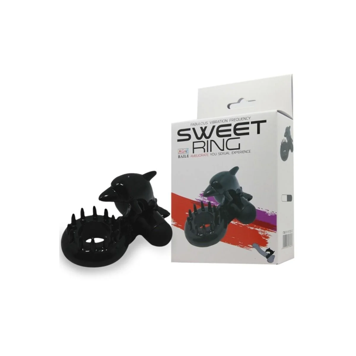 Sweet Ring Ring mit Klitorisstimulator Delfin von Baile For Him kaufen | Fesselliebe