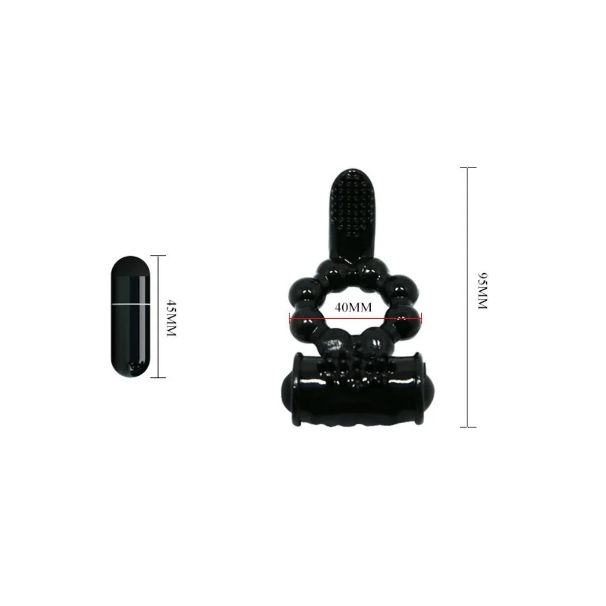 Sweet Ring Ring mit Doppelstimulator von Baile For Him kaufen | Fesselliebe