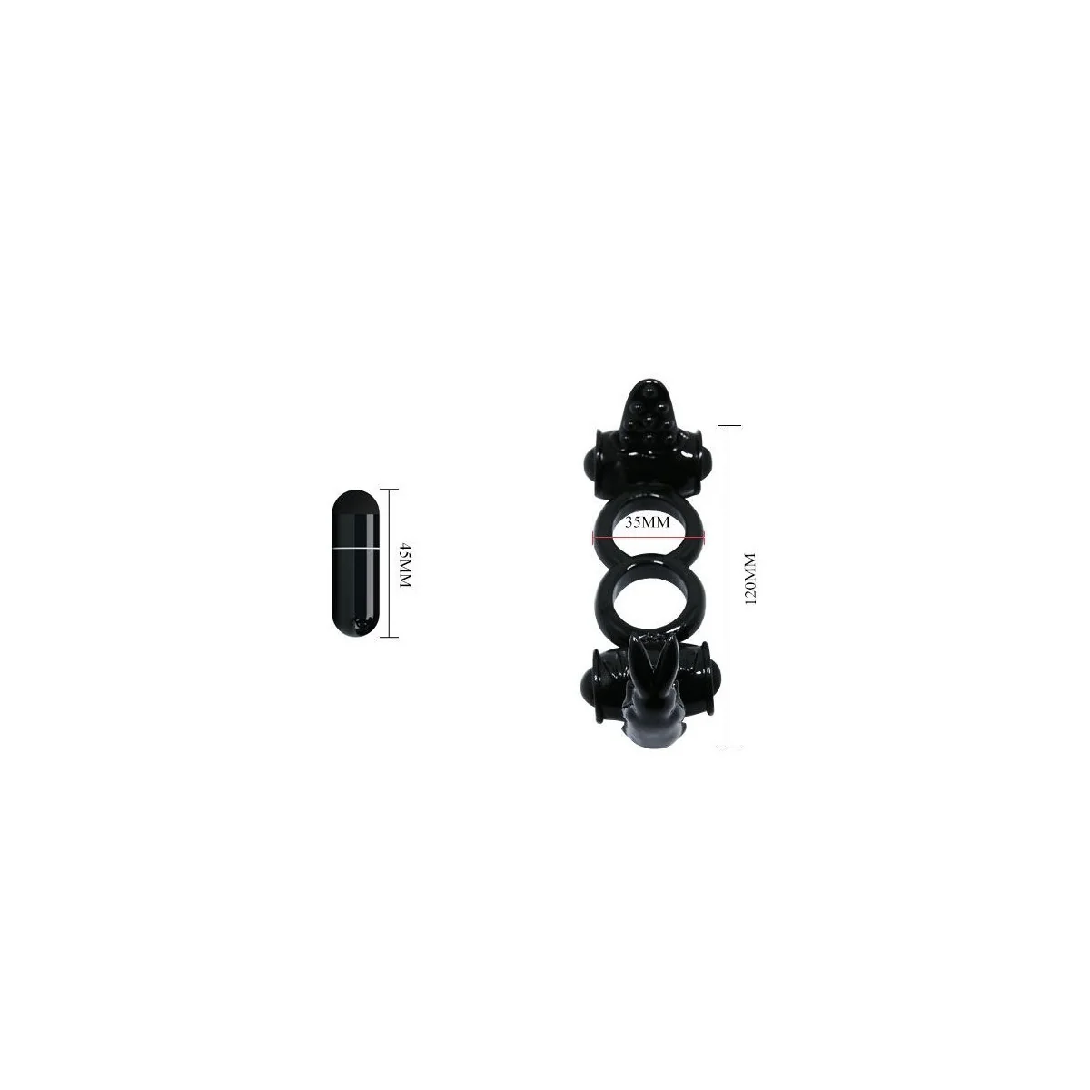 Sweet Ring Doppelring mit Doppelhasen von Baile For Him kaufen | Fesselliebe