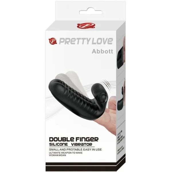 Abbott Schwarzer Stimulator-Fingerhut von Pretty Love kaufen | Fesselliebe