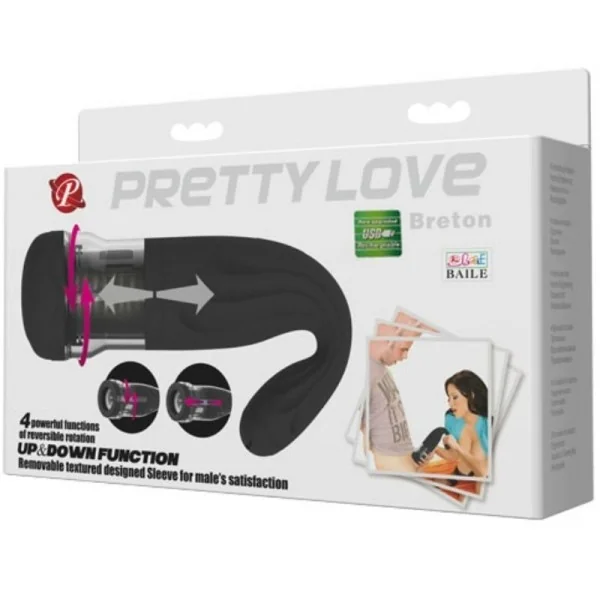 Breton Multifunktions-wiederaufladbarer Masturbator von Pretty Love Male kaufen | Fesselliebe