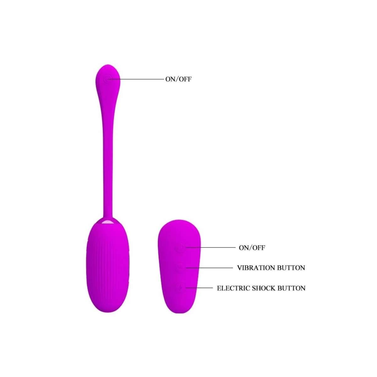 Shock Spass Vibrierendes Ei und Elektroschock von Pretty Love Smart kaufen | Fesselliebe