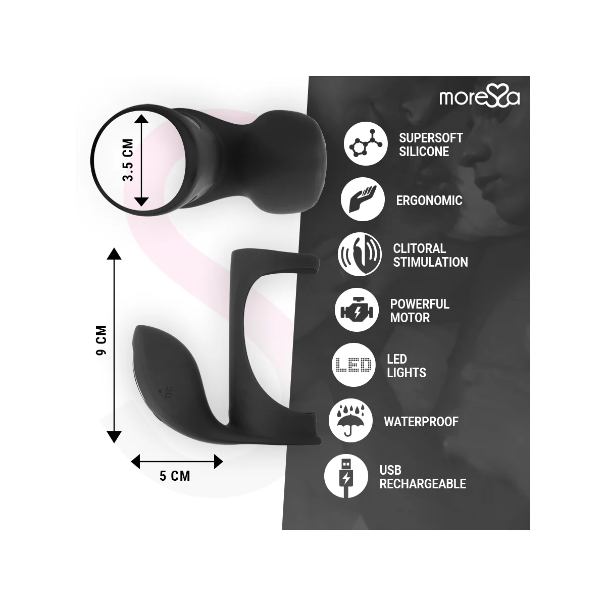 Brandon Vibratorring mit Abdeckung von Moressa kaufen | Fesselliebe