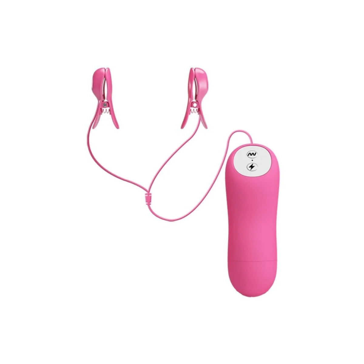 Romantische Wellenpizzen mit Vibration und Fuchsiaelektroschock von Baile Stimulating kaufen | Fesselliebe