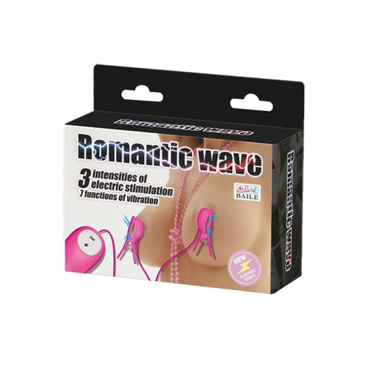 Romantische Wellenpizzen mit Vibration und Fuchsiaelektroschock von Baile Stimulating kaufen | Fesselliebe