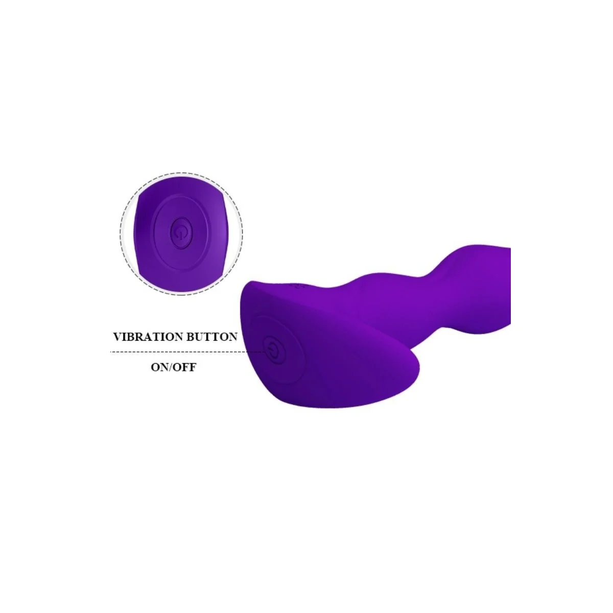 Anal Massager 12 Lila Vibrationsmodi von Pretty Love kaufen | Fesselliebe