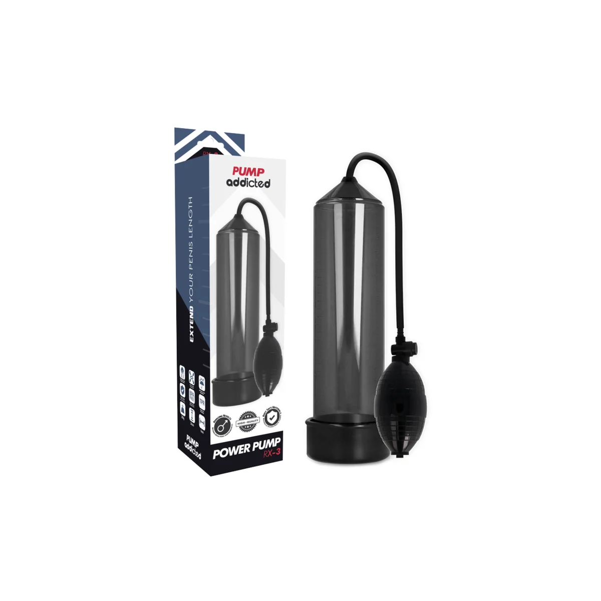 Rx3 Schwarz von Pump Addicted kaufen | Fesselliebe